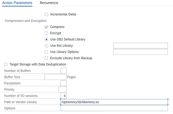 Specify Backint library