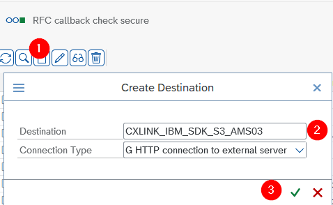 CxLink IBM Private Endpoint header