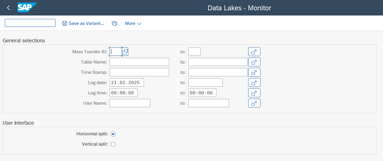 Log Monitor Parameters