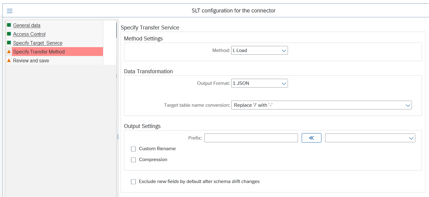 Cxlink Datalakes - Azure Output Settings